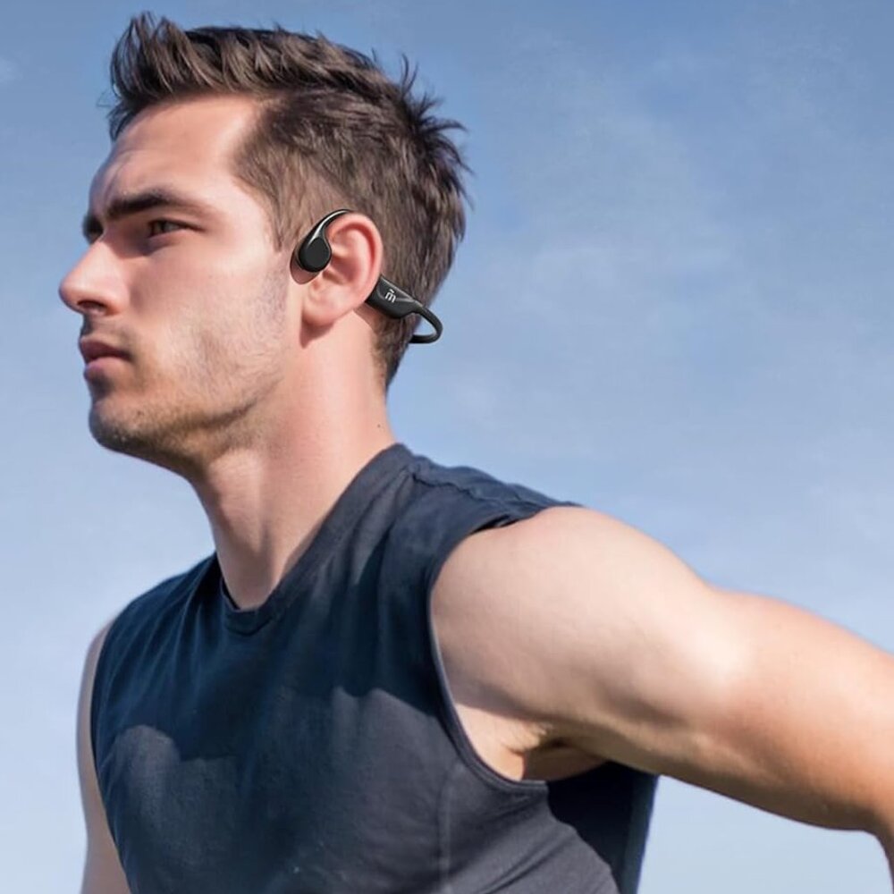 Bone Conduction Wireless Headphones | Open Ear Bluetooth 5.4 | Black | NIB